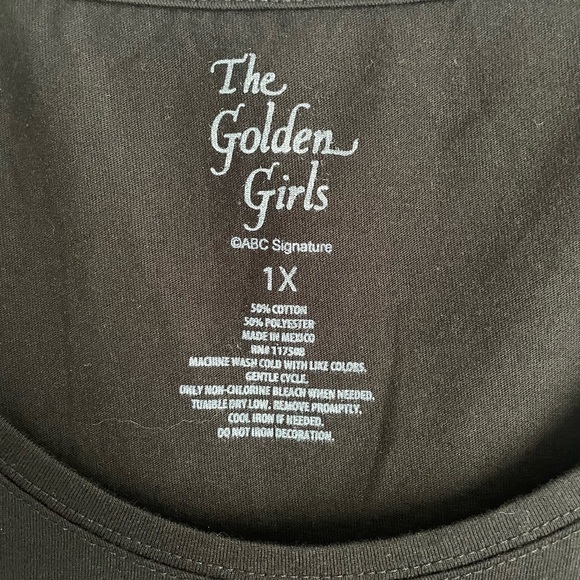 The Golden Girls T shirts for women’s size 1X Black color new with tag - Picture 2 of 3